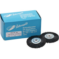 Schmalbürste, polírozó kefe, alu-közép, sörte fekete, Ø 48 mm, 12 darab