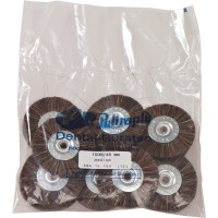Schmalbürste, polírozó kefe, alu-közép, lószőr medium, Ø 48 mm, 12 darab