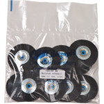 Schmalbürste, polírozó kefe, műanyagközép, sörte fekete, Ø 48 mm, 12 darab
