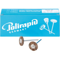 Miniaturbürste, polírozó korong/kefe, lószőr, Ø 21 mm, 12 darab