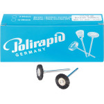 Miniaturbürste, polírozó korong/kefe, sörte fekete, Ø 19 mm, 12 darab