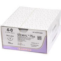 VICRYL™ Plus - 36 darabos csomag, lila, 70 cm, SH1 PLUS, USP 4-0, Stärke 1,5 - VCP310H