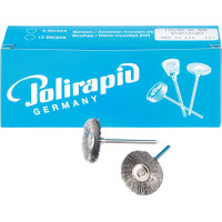 Miniaturbürste, drótkefe, acél 0,08 mm, Ø 25 mm, 6 darab