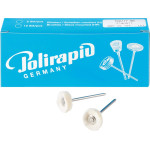 Miniaturbürste, polírozó korong, flanel, Ø 17 mm, 6 darab