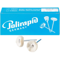 Miniaturbürste, polírozó korong, flanel, Ø 23 mm, 6 darab
