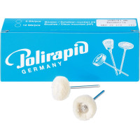 Miniaturbürste Packung 6 Bürsten, Baumwollgarn, Ø 21 mm