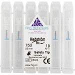 Hedström reszelő, NiTi SMG, 25 mm ISO 015, 6 darab