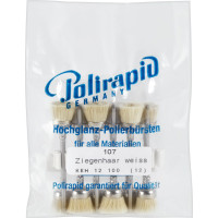 Kelchbürsten, polírozó-kefe, kecskeszór, fehér, 12 darab