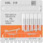 Diamanten 838L, gyémántcsiszoló, kék, ISO 016, FG, 5 darab