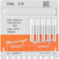 Diamanten 838L, gyémántcsiszoló, kék, ISO 016, FG, 5 darab