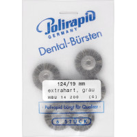 Miniaturbürste, polírozó kefe, sörte extrakemény, Ø 19 mm, szereletlen, 6 darab