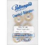 Miniaturbürste, drótkefe, réz, 0,08 mm, Ø 19 mm, szereletlen, 6 darab