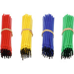 Biegsame Applikatorpinsel - 120 darabos csomag, (kék, zöld, sárga, piros) - 3402