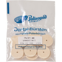 Filzrad, polírozó korong, filc, kerek, FZU 21 100, szereletlen, 12 darab