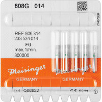 Diamanten 808, gyémántcsiszoló, zöld, ISO 014, FG, 5 darab