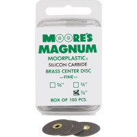Moore Magnum, Csiszolókőrongok, szereletlen (Snap-on-off) ISO 220 finom, Szilíciumkarbid, L (nagy), 100 darab