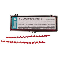 S-U-LOCHRETENTIONEN Packung 25 darab, Länge 12,9 cm, rund versetzt S-U-LOCHRETENTIONEN Packung 25 darab, Länge 12,9 cm, rund versetzt