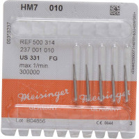 HM-Bohrer 7, fúró, ISO 010, FG, 5 darab