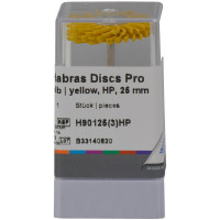 Habras Disc (ISO 250) Coarse, Polírozókorongok, Kézidarab (HP, Ø 2,35 mm, ISO 104) ISO 250 sárga, színkódolt, Poliamid, 1 darab