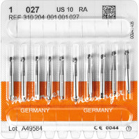 Stahlbohrer 1, acél-fúró, ISO 027, RA, 10 darab
