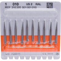 Stahlbohrer 1, acél-fúró, ISO 010, RAL, 10 darab