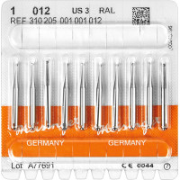 Stahlbohrer 1, acél-fúró, ISO 012, RAL, 10 darab