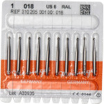 Stahlbohrer 1, acél-fúró, ISO 018, RAL, 10 darab