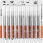 Stahlbohrer 36, acél-fúró, ISO 008, HP, 10 darab
