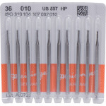 Stahlbohrer 36, acél-fúró, ISO 010, HP, 10 darab