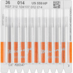 Stahlbohrer 36, acél-fúró, ISO 014, HP, 10 darab