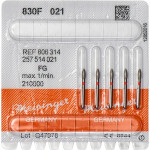 Diamanten 830, gyémántcsiszoló, piros, ISO 021, FG, 5 darab