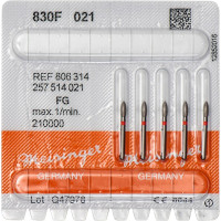 Diamanten 830, gyémántcsiszoló, piros, ISO 021, FG, 5 darab