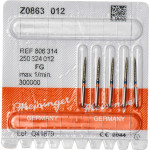 Diamanten Z0863, gyémántcsiszoló, kék, ISO 012, FG, 5 darab