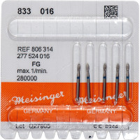 Diamanten 833, gyémántcsiszoló, kék, ISO 016, FG, 5 darab