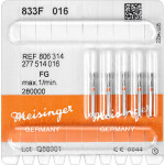 Diamanten 833, gyémántcsiszoló, piros ISO 016, FG, 5 darab