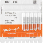 Diamanten 837, gyémántcsiszoló, kék, ISO 016, FG, 5 darab
