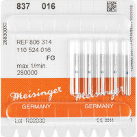 Diamanten 837, gyémántcsiszoló, kék, ISO 016, FG, 5 darab
