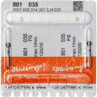 Diamanten 801, gyémántcsiszoló, kék, ISO 035, FG, 2 darab