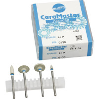 CeraMaster, Polírozó (Kerámia), Kézidarab (HP, Ø 2,35 mm, ISO 104, 44,5 mm) gyémántozott, világosszürke, Szilikon, 4x1 darab