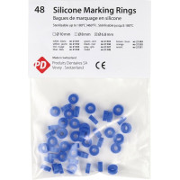 Markierungsringe - 48 darabos csomag, kék, Ø 6,8 mm - 21344 Markierungsringe - 48 darabos csomag, kék, Ø 6,8 mm - 21344