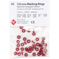 Markierungsringe - 48 darabos csomag, piros, Ø 6,8 mm - 21343 Markierungsringe - 48 darabos csomag, piros, Ø 6,8 mm - 21343