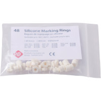 Markierungsringe - 48 darabos csomag, fehér, Ø 6,8 mm - 21341 Markierungsringe - 48 darabos csomag, fehér, Ø 6,8 mm - 21341