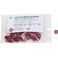 Markierungsringe - 48 darabos csomag, piros, Ø 8 mm - 21363 Markierungsringe - 48 darabos csomag, piros, Ø 8 mm - 21363