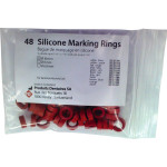 Markierungsringe - 48 darabos csomag, piros, Ø 10 mm - 21383 Markierungsringe - 48 darabos csomag, piros, Ø 10 mm - 21383