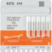 Diamanten 837 Packung 5 Diamanten grün ISO 014, FG