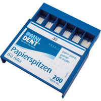 Omni (ISO 30), Papírcsúcs, ISO 30 sterilen csomagolva, fehér, Papír, 200 darab