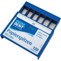 Omni (ISO 45), Papírcsúcs, ISO 45 sterilen csomagolva, fehér, Papír, 120 darab
