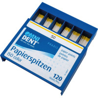 Omni (ISO 50), Papírcsúcs, ISO 50 sterilen csomagolva, fehér, Papír, 120 darab