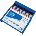 Omni (ISO 55), Papírcsúcs, ISO 55 sterilen csomagolva, fehér, Papír, 120 darab