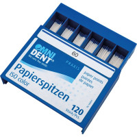 Omni (ISO 60), Papírcsúcs, ISO 60 sterilen csomagolva, fehér, Papír, 120 darab